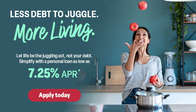 Unburden yourself from stress by consolidating your debts with a Personal Loan from Century Heritage.