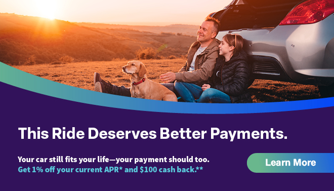 Refinance your auto loan and get a 1% rate discount plus $100 cash!